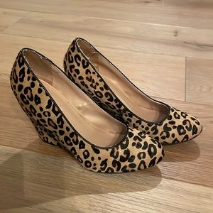 Banana Republic Leopard Print Wedges.